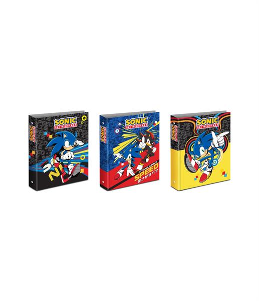 Raccoglitore Ad Anelli A4 Maxi Diametro 30 Sonic The Hedgehog