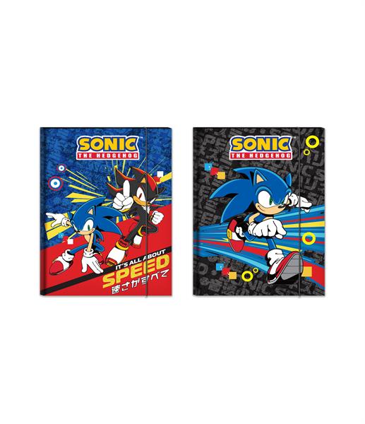 Cartellina Con Elastico Dorso 1cm Sonic The Hedgehog