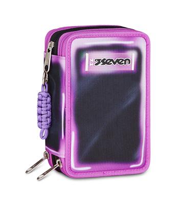Astuccio 3 Zip Seven Shadows Of Color Light Purplight Purple