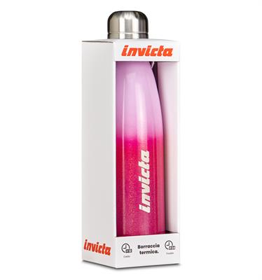 Bottle Shine Invicta Borracce Pink Iridescente Glitter