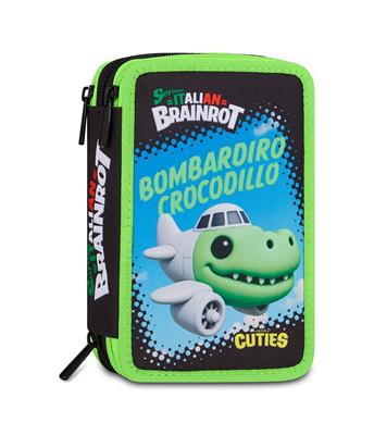 Astuccio 3 Zip Bombardiro Crocodillo Skifidol Italian Brainrot J