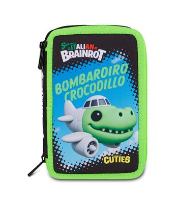 Astuccio 3 Zip Bombardiro Crocodillo Skifidol Italian Brainrot J