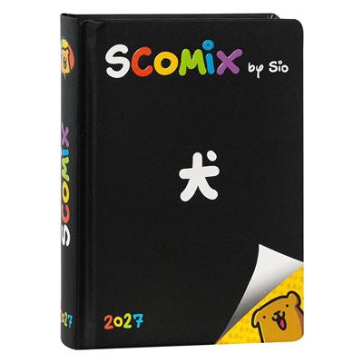 Agenda 16Mesi Medium Scomix Black