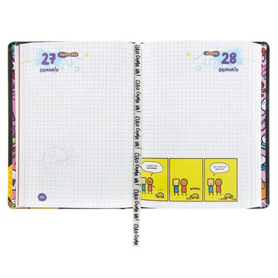 Agenda 16Mesi Medium Scomix Black