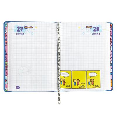 Agenda 16Mesi Medium Scomix Blu