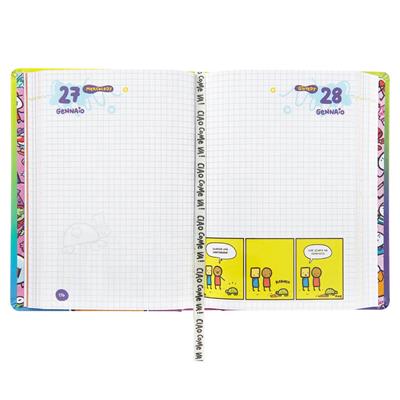 Agenda 16Mesi Medium Scomix Multicolor