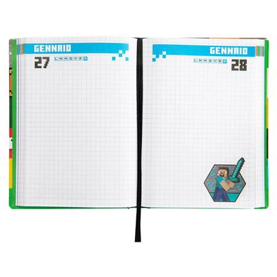 Diario 12Mesi Std Pattern Pixel Minecraft