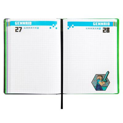 Diario 12Mesi Std Creeper Mascots Minecraft