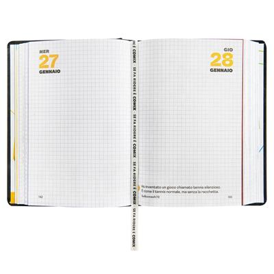 Diario Agenda Comix 16Mesi Mini Black&White