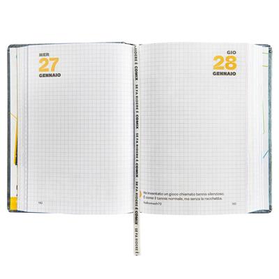 Diario Agenda Comix 16Mesi Mignon Plus Gear Black