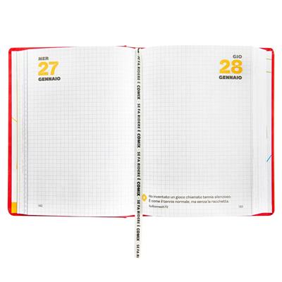 Diario Agenda Comix 16Mesi Mignon Plus Red