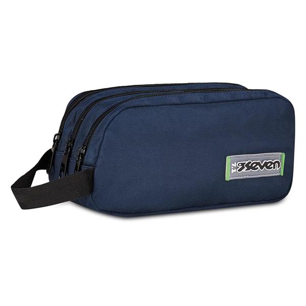 Bustina 3 Zip Seven Freethink Unisex  Blu