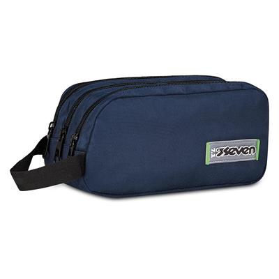 Bustina 3 Zip Seven Freethink Unisex  Blu