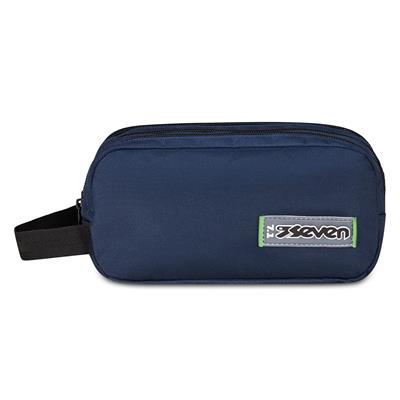 Bustina 3 Zip Seven Freethink Unisex  Blu