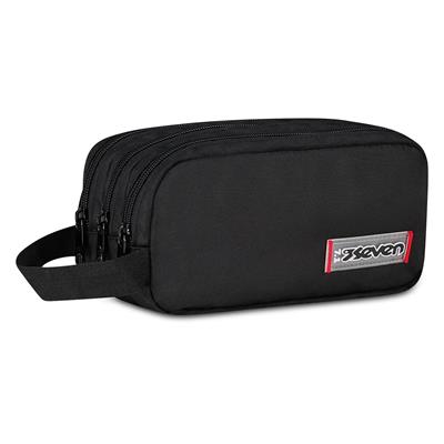 Bustina 3 Zip Seven Freethink Unisex Black