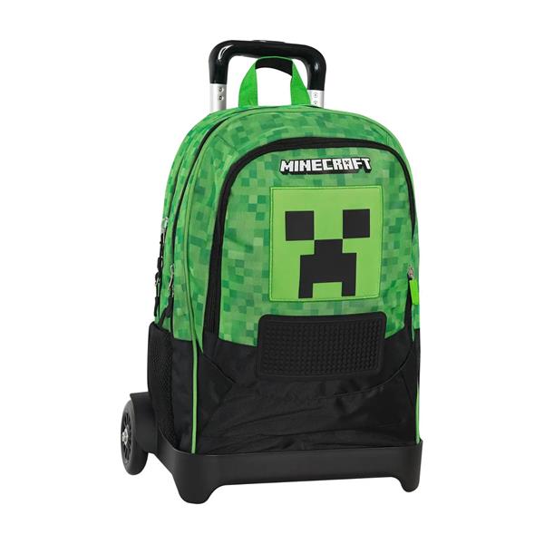 Zaino Organizzato Trolley Staccabile Pixel Minecraft