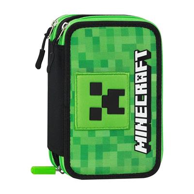 Astuccio Corredo 3 Zip Pixel Minecraft