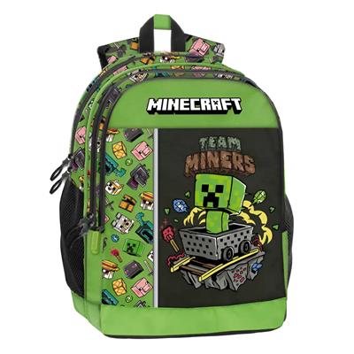 Zaino Scuola Organizzato Mascots Minecraft