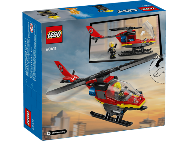 Lego City Elicottero Dei Pompieri 60411