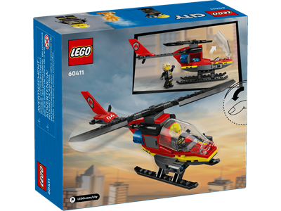 Lego City Elicottero Dei Pompieri 60411