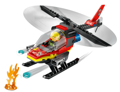 Lego City Elicottero Dei Pompieri 60411