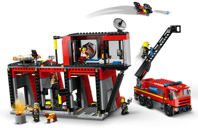 Lego City Caserma Pompieri Autopompa 60414