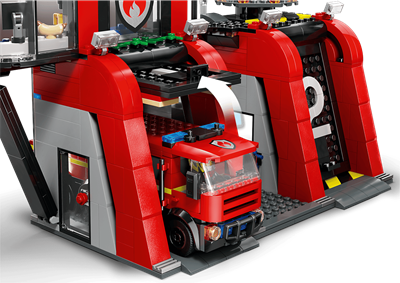 Lego City Caserma Pompieri Autopompa 60414