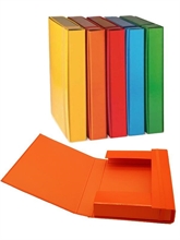 Portaprogetti Iris Dorso 5 Arancio Con Elastico