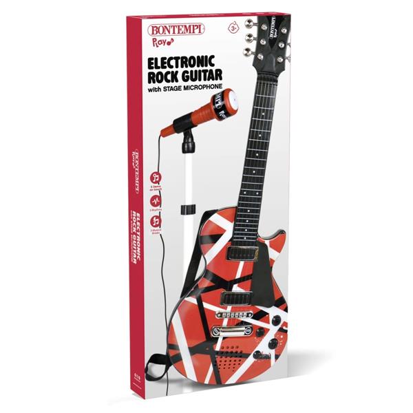 Chitarra Rock Con Microfono Da Palco