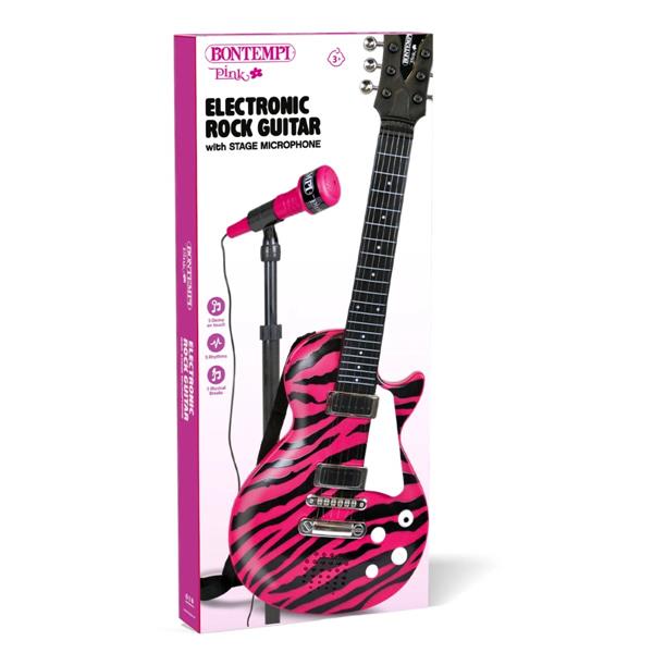 Chitarra Rock Con Microfono Da Palco