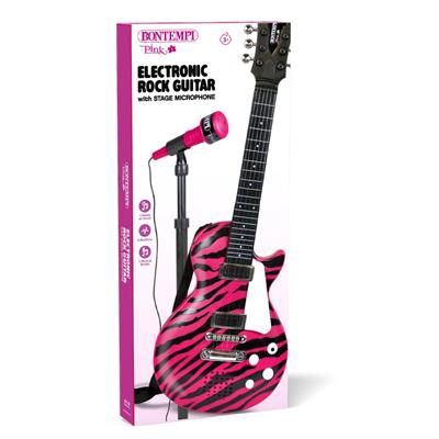 Chitarra Rock Con Microfono Da Palco