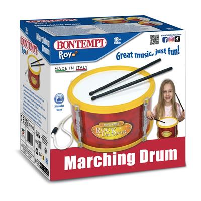 Tamburo Con Tracolla Completo Di Bacchette