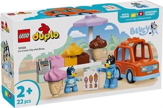 Lego Bluey Visita Alla Gelateria 10458
