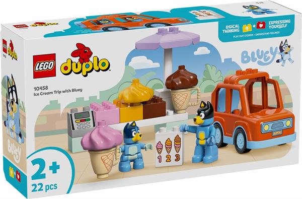 Lego Bluey Visita Alla Gelateria 10458