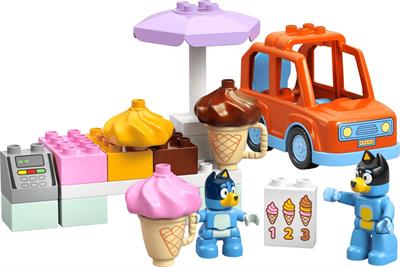 Lego Bluey Visita Alla Gelateria 10458
