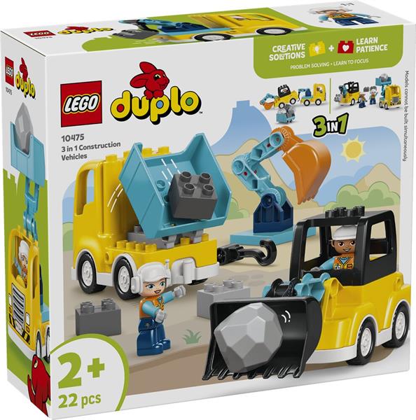 Lego Duplo Veicoli Da Cantiere 3 In 1 10475