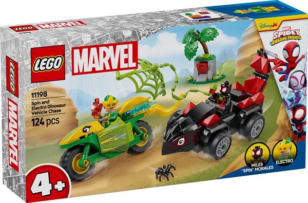 Lego Spidey Inseguimento Dino-Veicoli Spin Ed Electro 11198