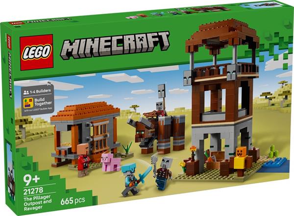 Lego Minecraft Avamposto Sacchegg.Predone 21278