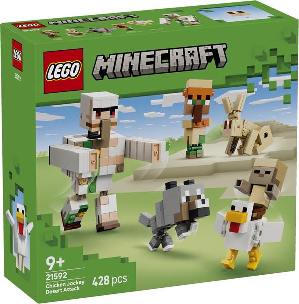 Lego Minecraft Attacco Deserto Fantino Polli 21592