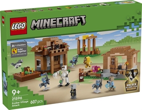 Lego Minecraft Attacco Villaggio Evocatore 21596