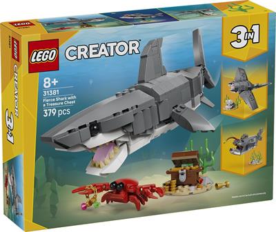 Lego Creator Squalo Con Scrigno Tesoro 31381