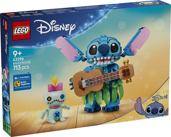 Lego Disney Stitch E Scrump 43296