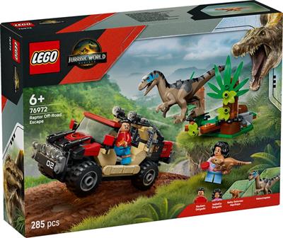 Lego Jurassic World Fuga Raptor Fuoristrada 76972