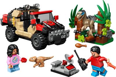 Lego Jurassic World Fuga Raptor Fuoristrada 76972