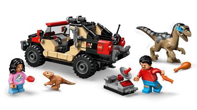 Lego Jurassic World Fuga Raptor Fuoristrada 76972