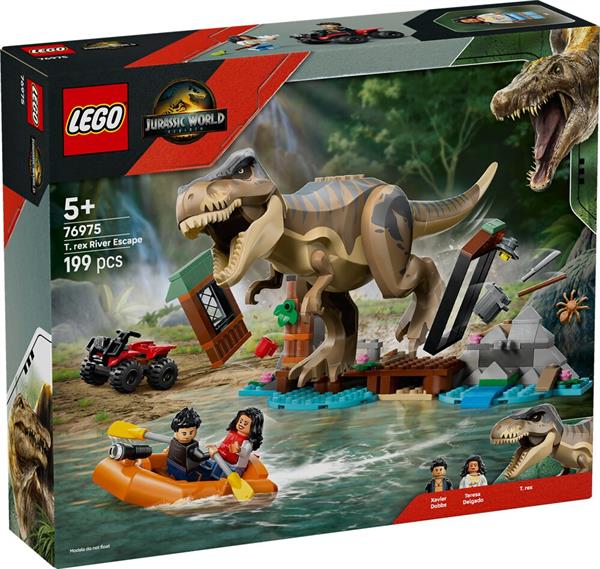 Lego Jurassic World Fuga Sul Fiume T.Rex 76975