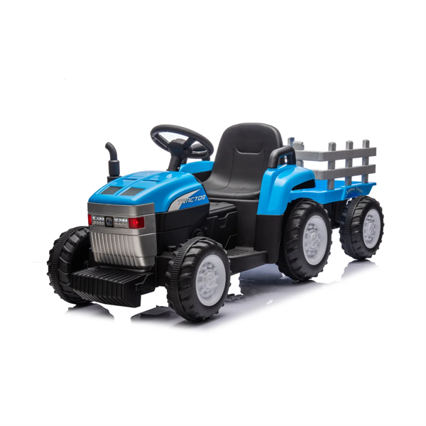 Trattore Lamas Blu 12Volt Con Rimorchio