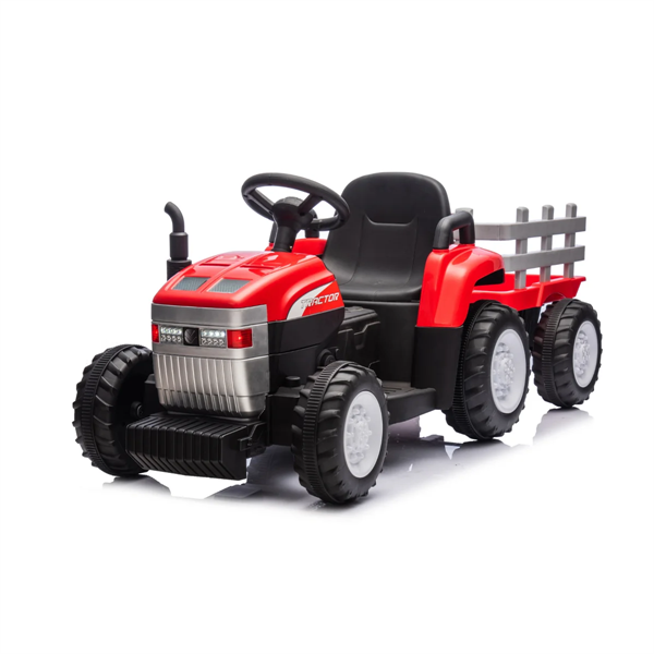 Trattore Lamas Rosso 12Volt Con Rimorchio