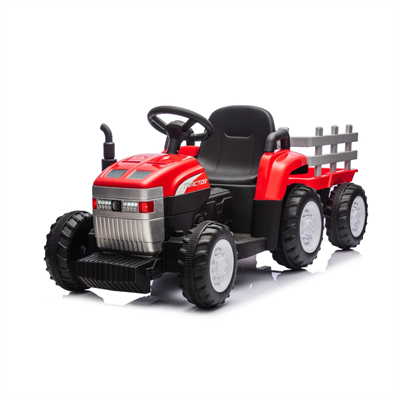 Trattore Lamas Rosso 12Volt Con Rimorchio