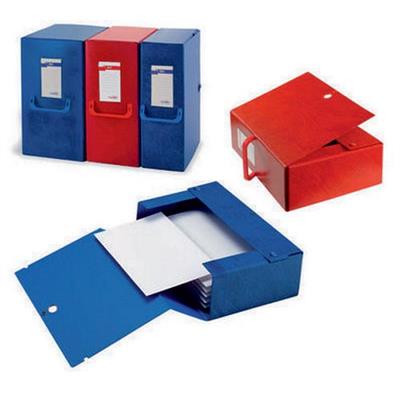 SCATOLA PROGETTI C/MANIGLIA DORSO 16 BLU